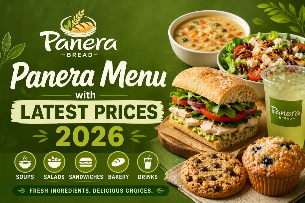 panera menu